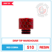 Drip Tip Warehouse - 510 Drip Tip - Red Cobra |  Smokey Joes Vapes Co.