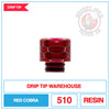 Drip Tip Warehouse - 510 Drip Tip - Red Cobra |  Smokey Joes Vapes Co.