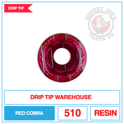 Drip Tip Warehouse - 510 Drip Tip - Red Cobra |  Smokey Joes Vapes Co.
