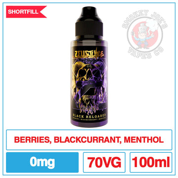 Zeus Juice - Black Reloaded - 100ml |  Smokey Joes Vapes Co.