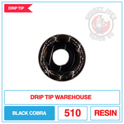 Drip Tip Warehouse - 510 Drip Tip - Black Cobra |  Smokey Joes Vapes Co.