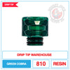 Drip Tip Warehouse - 510 Drip Tip - Green Cobra |  Smokey Joes Vapes Co.