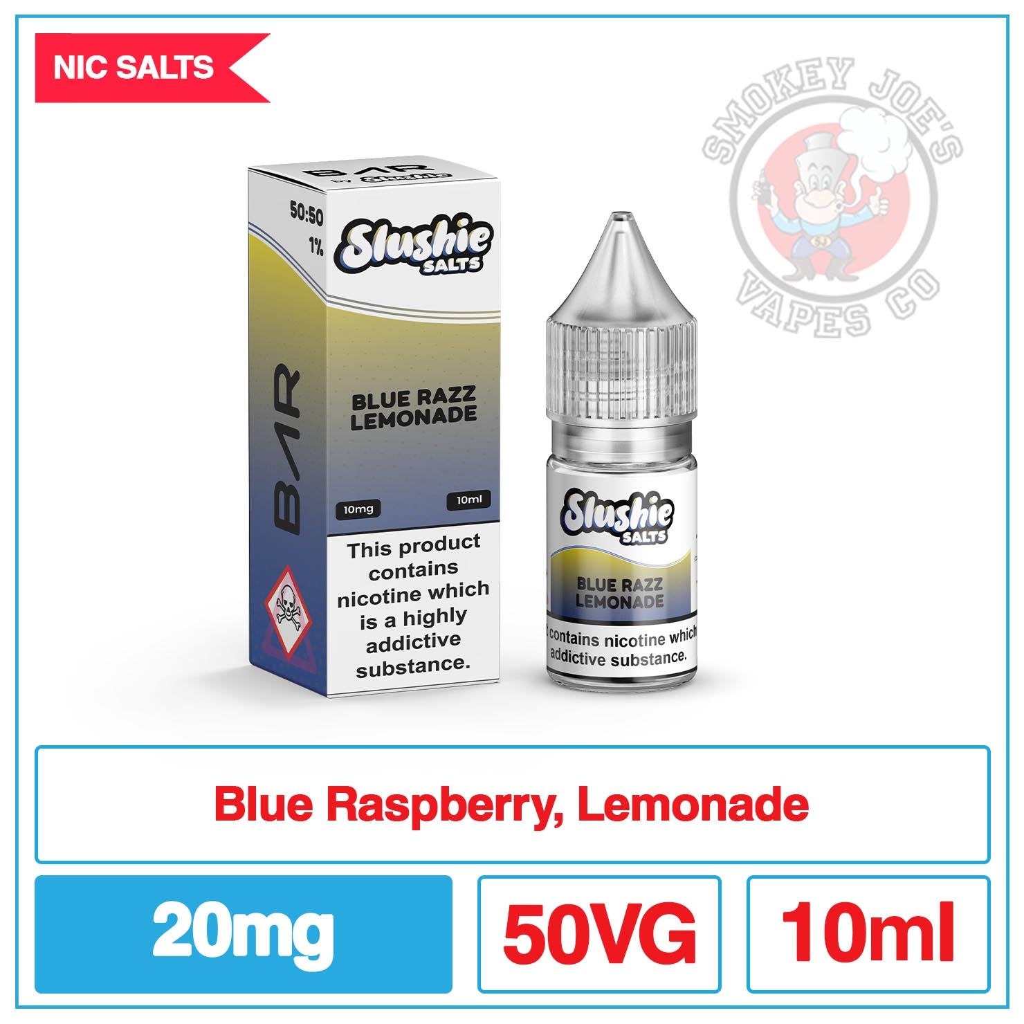 Slushie Bar Salts - Blue Razz Lemonade | Smokey Joes Vapes Co Slushie Bar Salts - Blue Razz Lemonade | Smokey Joes Vapes Co