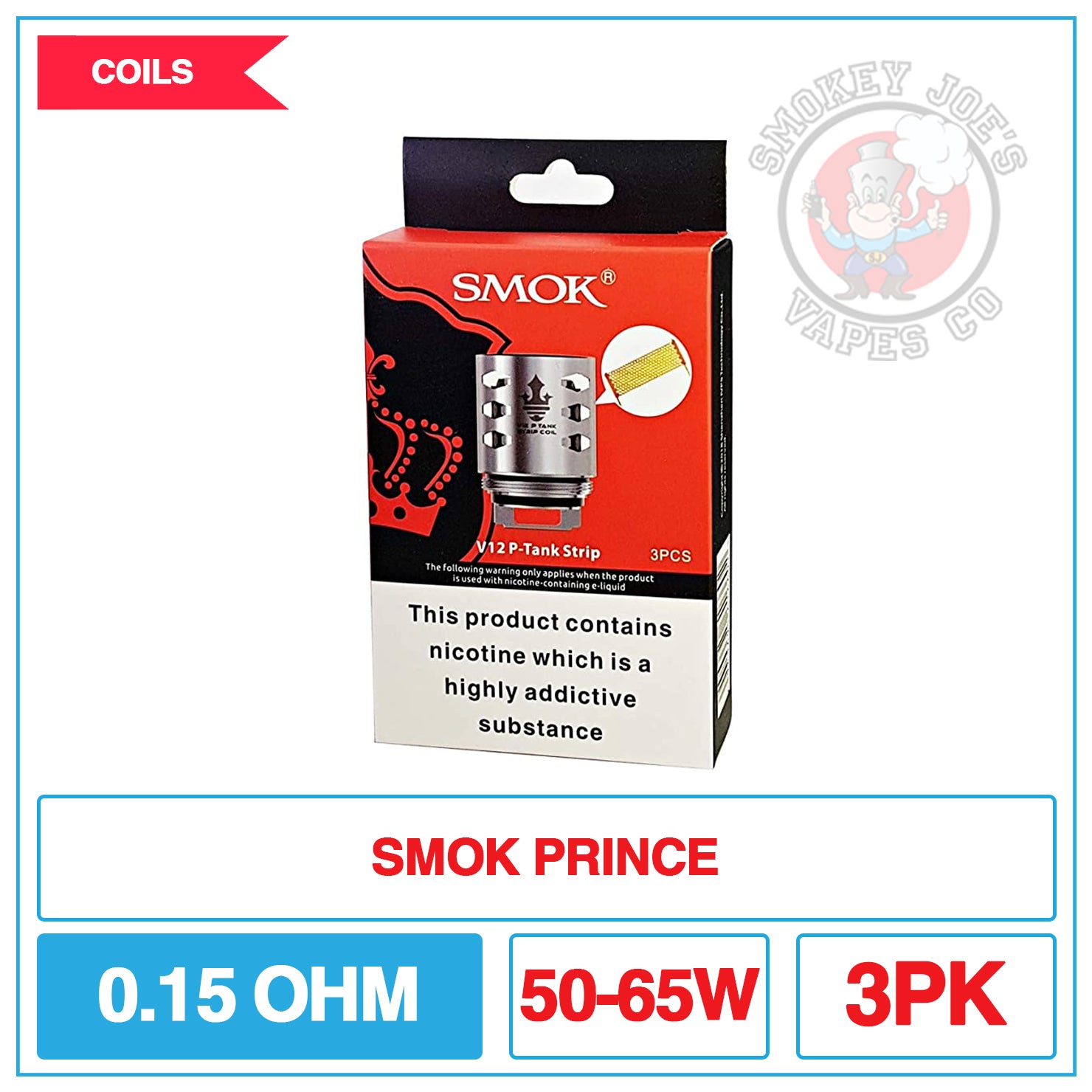 Smok TFV12 Prince - Replacement Coils | Smokey Joes Vapes Co Smok TFV12 Prince - Replacement Coils | Smokey Joes Vapes Co