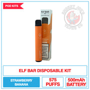 Elf Bar - Strawberry Banana - 20mg |  Smokey Joes Vapes Co.