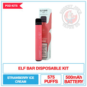 Elf Bar - Strawberry Ice Cream - 20mg |  Smokey Joes Vapes Co.