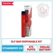 Elf Bar - Strawberry Ice - 20mg |  Smokey Joes Vapes Co.