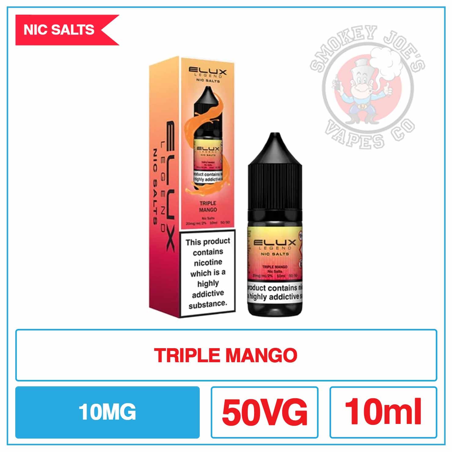Elux Legend - Nic Salt - Triple Mango | Smokey Joes Vapes Co Elux Legend - Nic Salt - Triple Mango | Smokey Joes Vapes Co