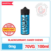 Lucky Thirteen - Candy - Blackcurrant Chew - 100ml | Smokey Joes Vapes Co