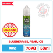 Pukka Juice - Blueberry Pear Ice - 50ml | Smokey Joes Vapes Co