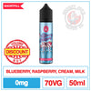 Juice N Power - Blue Raspberry Milkshake - 50ml | Smokey Joes Vapes Co