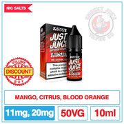 Just Juice Nic Salt - Fusion - Mango And Blood Orange | Smokey Joes Vapes Co