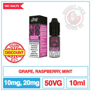 Nasty Salt Shisha - Grape Raspberry | Smokey Joes Vapes Co