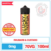 Lucky Thirteen - Dessert - Rhubarb Custard - 100ml | Smokey Joes Vapes Co
