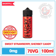 Lucky Thirteen - Candy - Strawberry Sherbet - 100ml | Smokey Joes Vapes Co