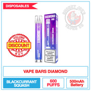 Vape Bars Diamond - Blackcurrant Squash - 20mg
