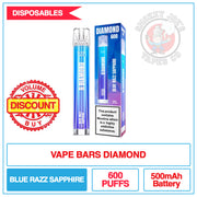 Vape Bars Diamond - Blue Razz Sapphire - 20mg