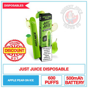 Just Juice - Disposable - Apple And Pear On Ice - 20mg | Smokey Joes Vapes Co