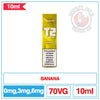 T2 - Banana - 10ml |  Smokey Joes Vapes Co.