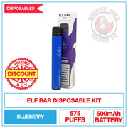 Elf Bar - Blueberry - 20mg | Smokey Joes Vapes Co