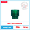 Drip Tip Warehouse - 810 Drip Tip - Green Cobra |  Smokey Joes Vapes Co.