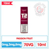 T2 - Passion Fruit - 10ml |  Smokey Joes Vapes Co.