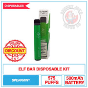 Elf Bar - Spearmint - 20mg | Smokey Joes Vapes Co