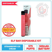 Elf Bar - Strawberry Ice Cream - 20mg | Smokey Joes Vapes Co