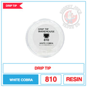 Drip Tip Warehouse - 810 Drip Tip - White Cobra |  Smokey Joes Vapes Co.